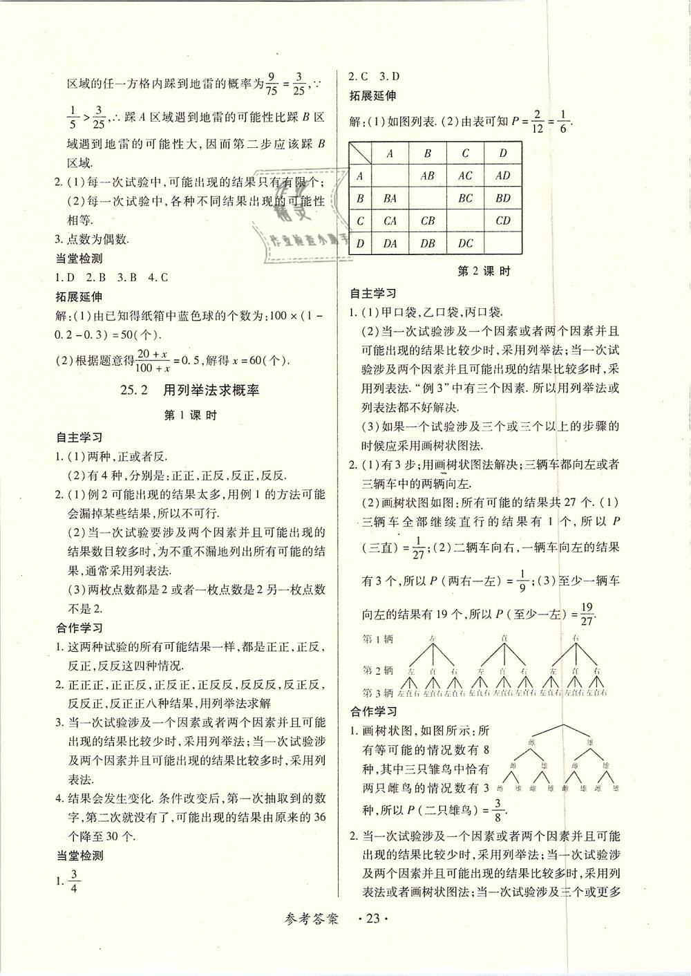 2018年一課一案創(chuàng)新導(dǎo)學(xué)九年級(jí)數(shù)學(xué)全一冊(cè)人教版 第23頁