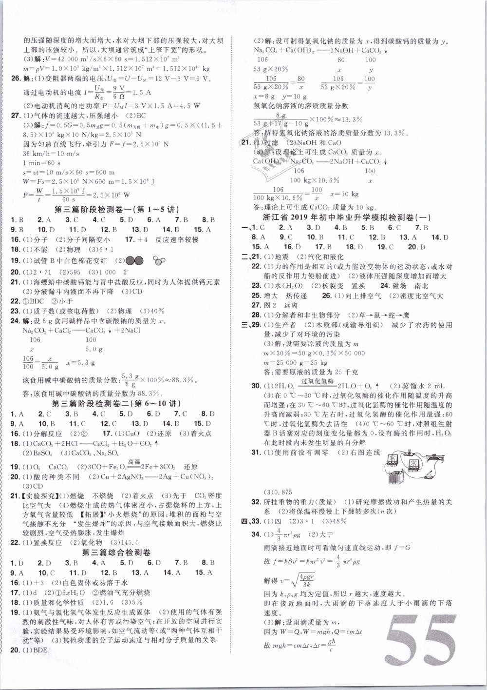 2019年浙江新中考科學 第18頁