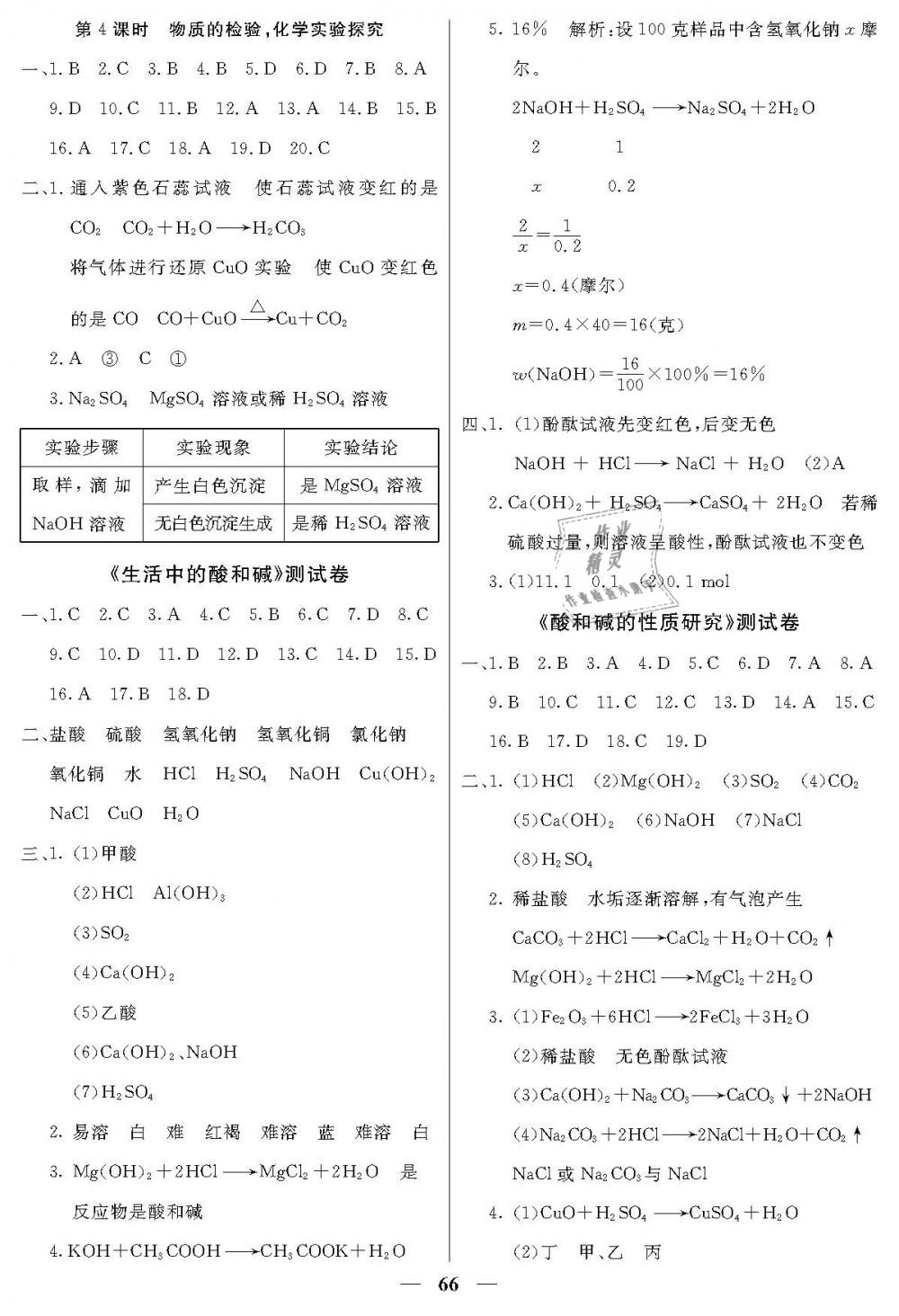 2019年金牌教练九年级化学下册沪教版 第14页