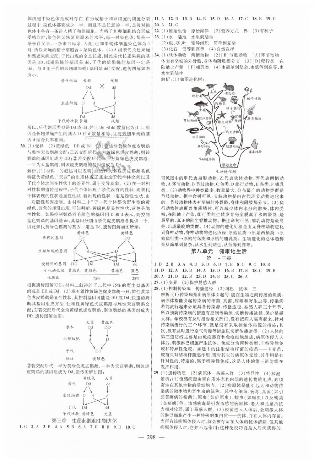 2019年青島中考全程導(dǎo)航初中總復(fù)習(xí)生物魯教版 第22頁(yè)