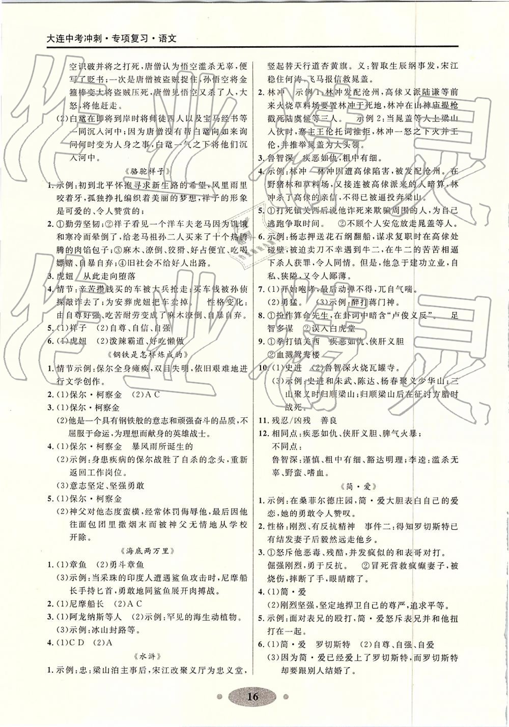 2019年大連中考沖刺專題復(fù)習(xí)語文 第16頁