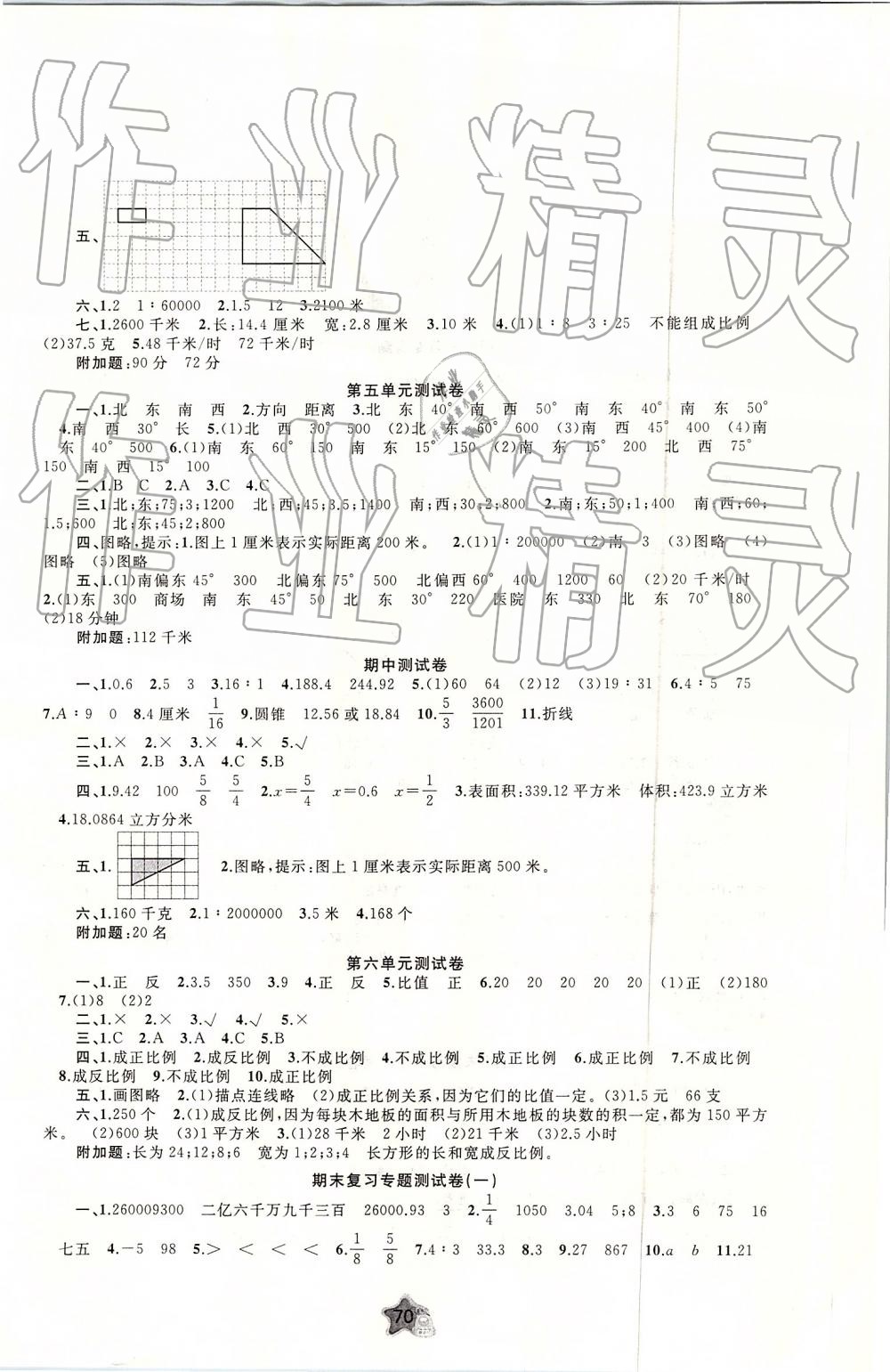 2019年新課程學(xué)習(xí)與測評單元雙測六年級數(shù)學(xué)下冊B版 第2頁