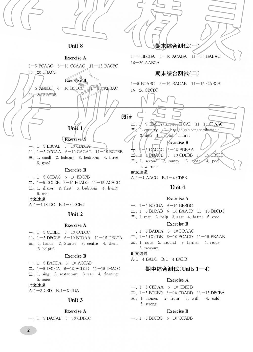 2019年中學(xué)英語(yǔ)聽讀導(dǎo)航七年級(jí)下冊(cè)譯林版 第2頁(yè)