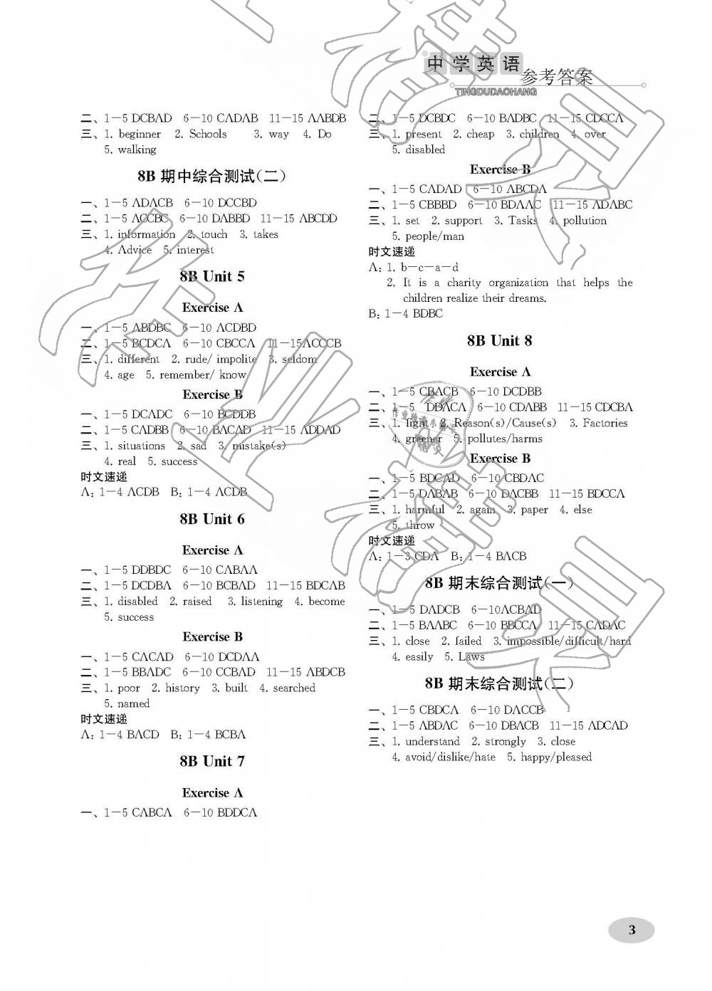 2019年中学英语听读导航八年级下册译林版 第3页