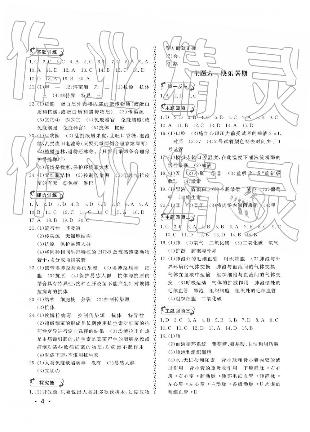 2019年行知天下七年级生物学下册济南版 第4页