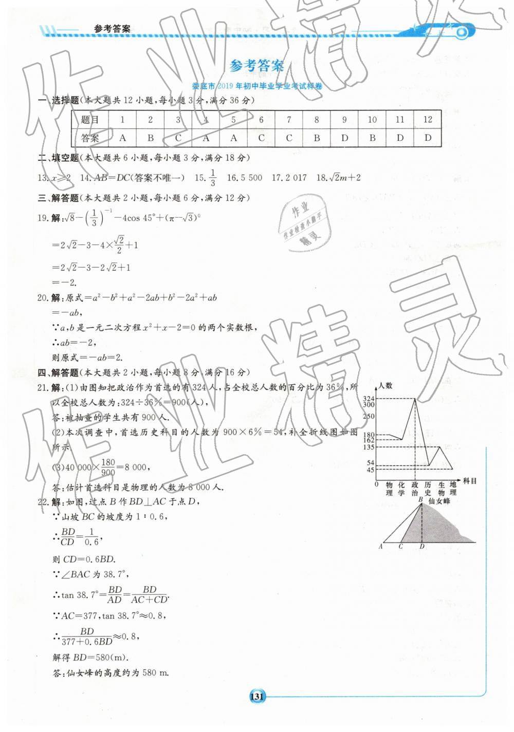 2019年湘教考苑中考总复习九年级数学下册娄底版 第1页