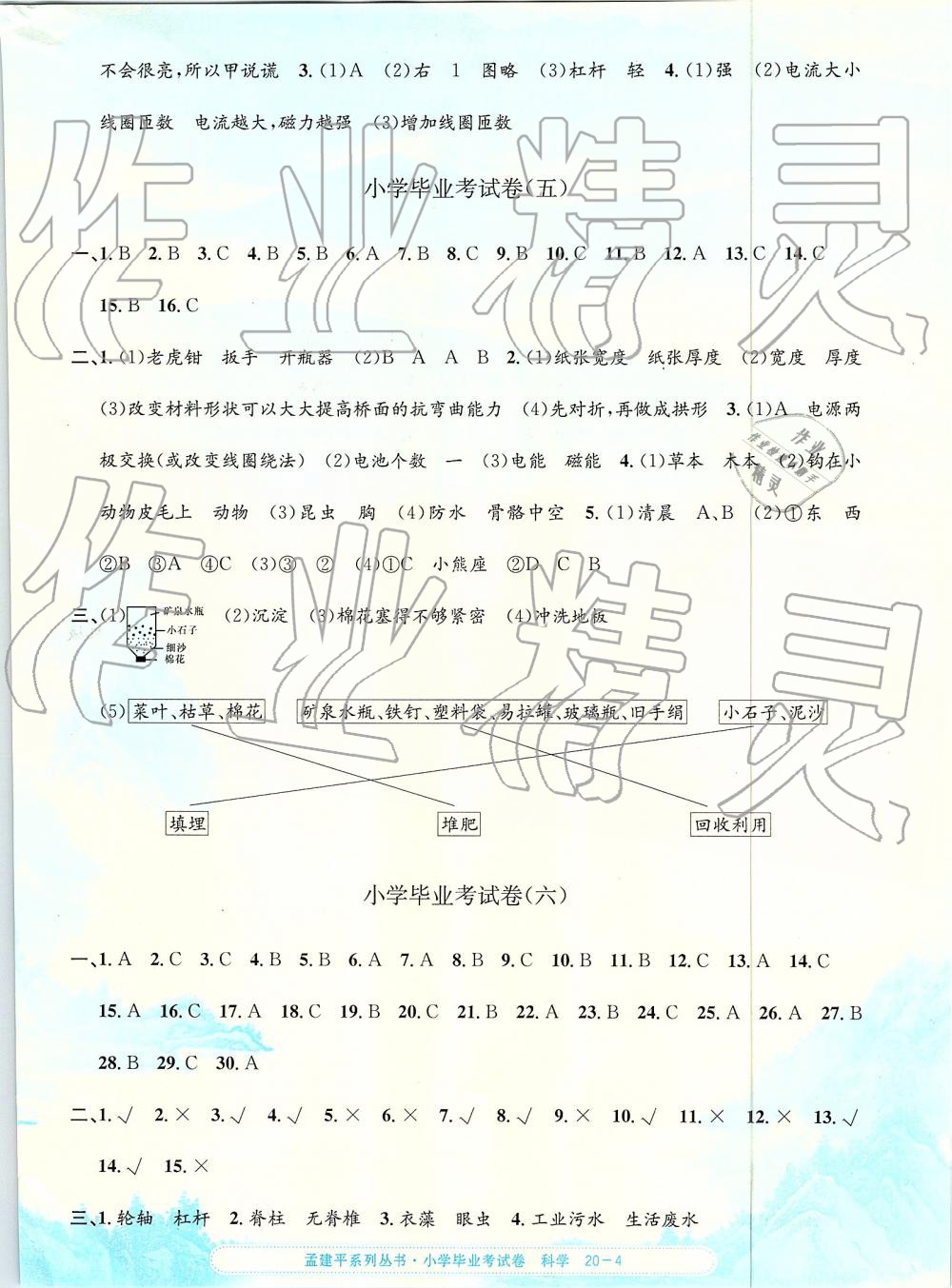 2019年孟建平小學(xué)科學(xué)畢業(yè)考試卷 第4頁