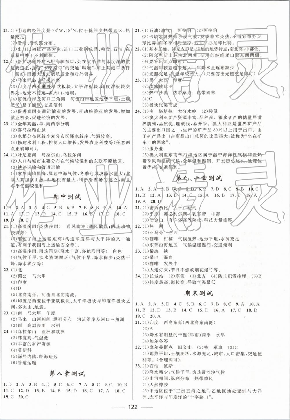 2019年奪冠百分百新導(dǎo)學(xué)課時(shí)練七年級(jí)地理下冊(cè)課標(biāo)版 第8頁(yè)