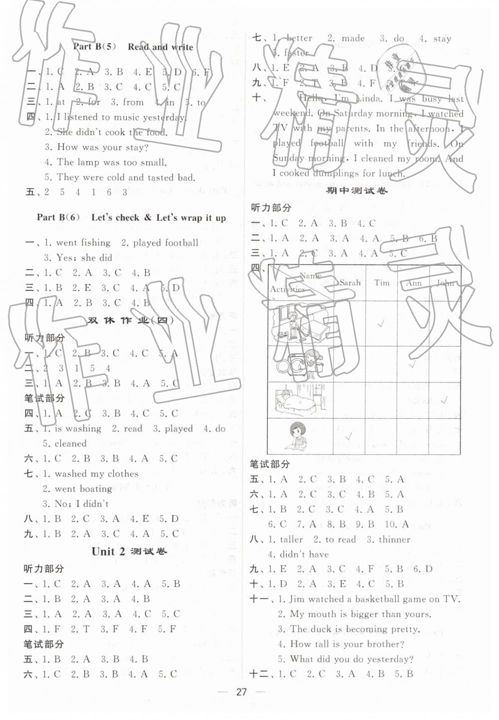 2019年經(jīng)綸學典棒棒堂六年級英語下冊人教版 第3頁