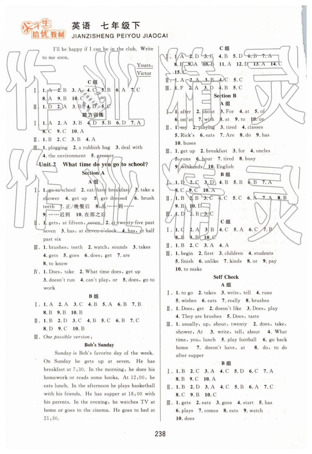 2019年尖子生培優(yōu)教材七年級(jí)英語(yǔ)下冊(cè)人教版雙色版 第2頁(yè)