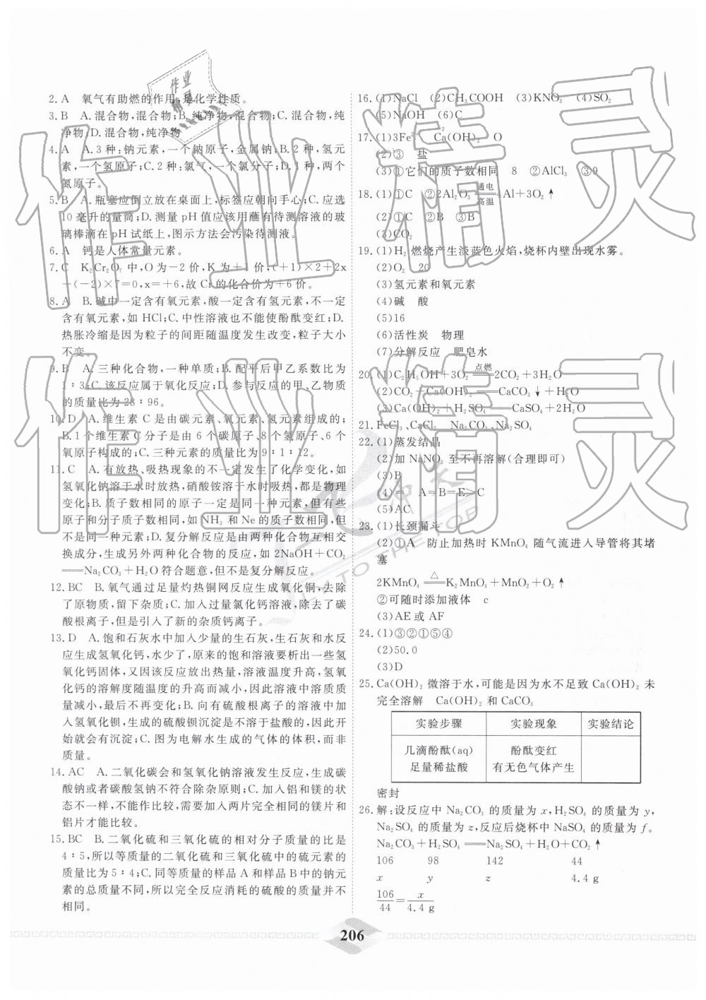 2019年一飛沖天中考模擬試題匯編化學 第14頁