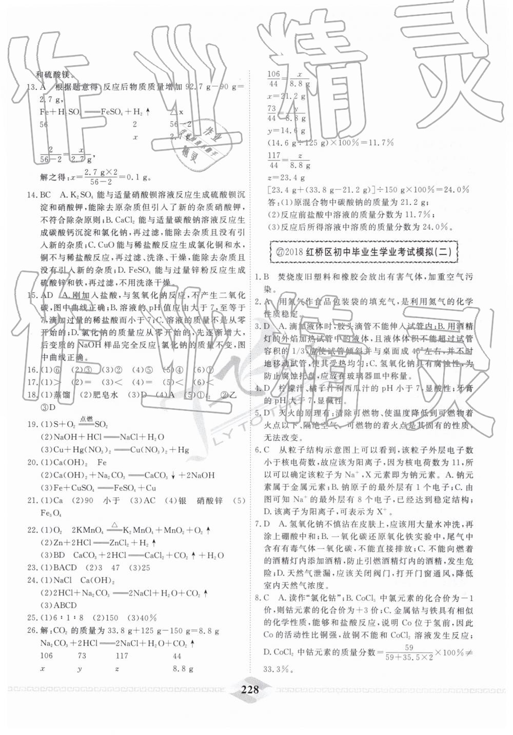 2019年一飞冲天中考模拟试题汇编化学 第36页