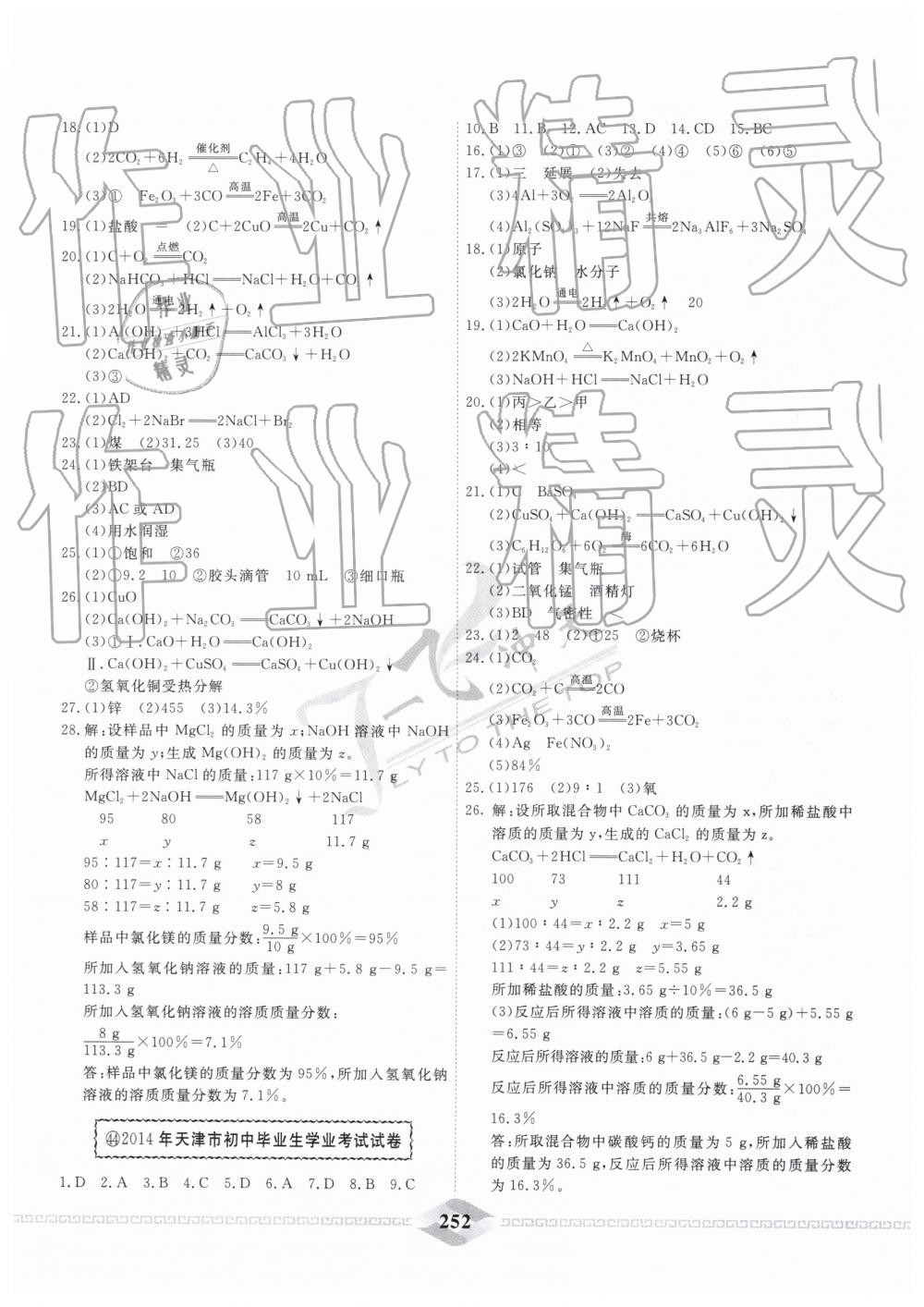 2019年一飞冲天中考模拟试题汇编化学 第60页