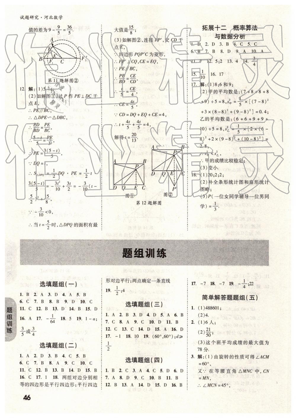 2019年萬(wàn)唯中考試題研究數(shù)學(xué)河北專版 第46頁(yè)