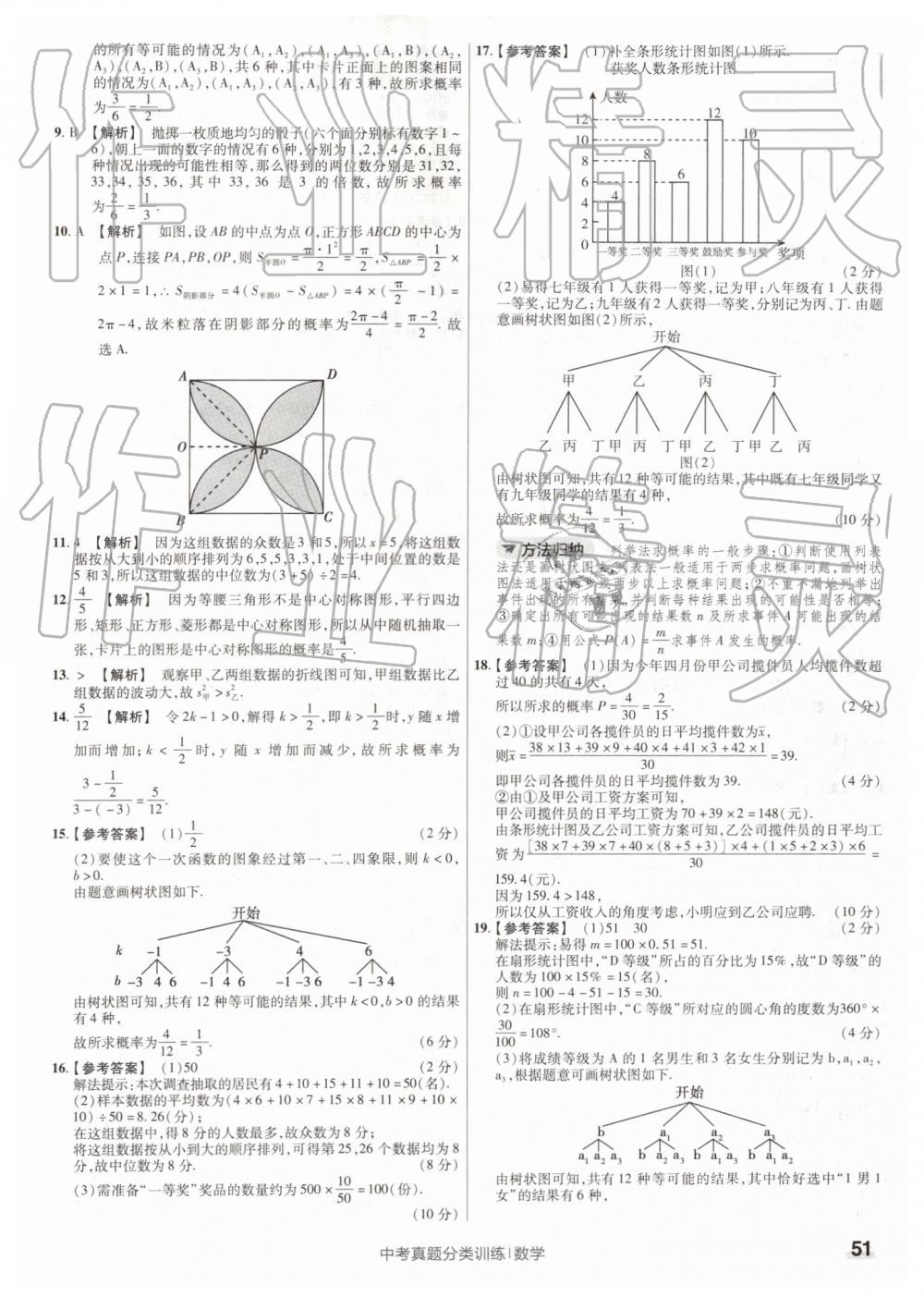 2019年金考卷中考真題分類訓(xùn)練數(shù)學(xué) 第51頁