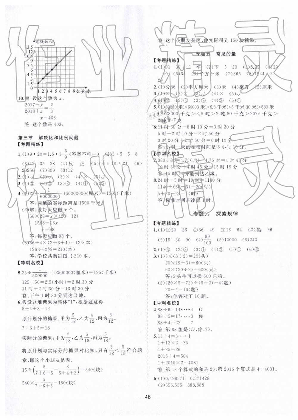 2019年课课优小升初总复习指导与训练数学 第6页