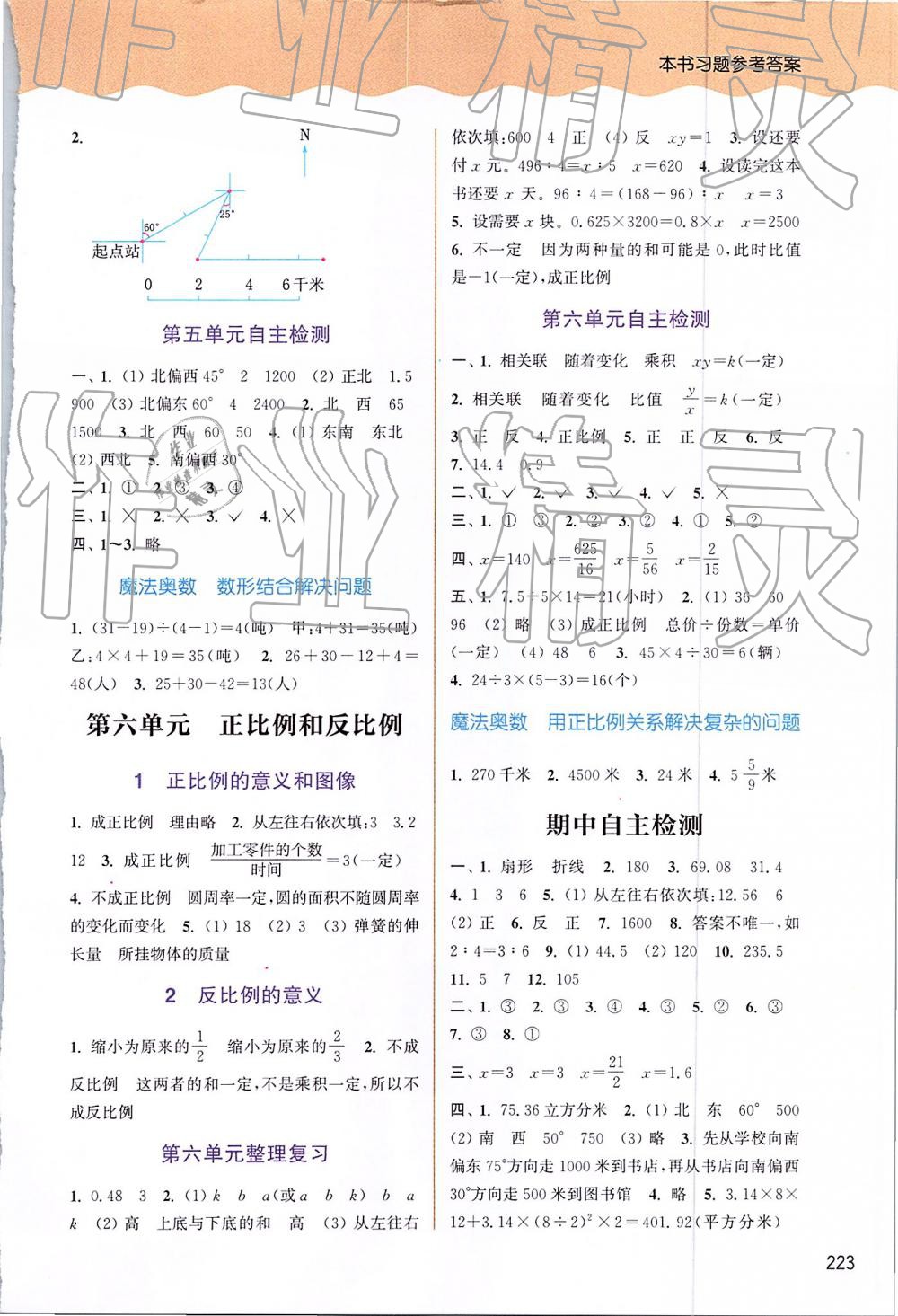 2019年通城学典非常课课通六年级数学下册苏教版 第5页