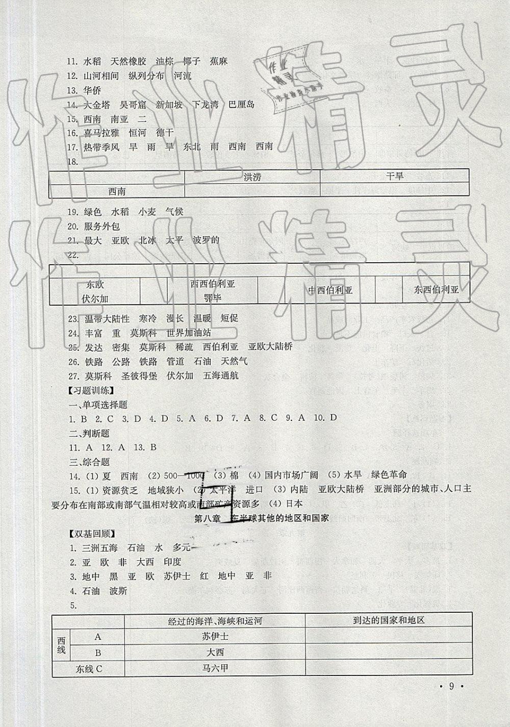 2019年南京市中考指導書生物學地理 第9頁