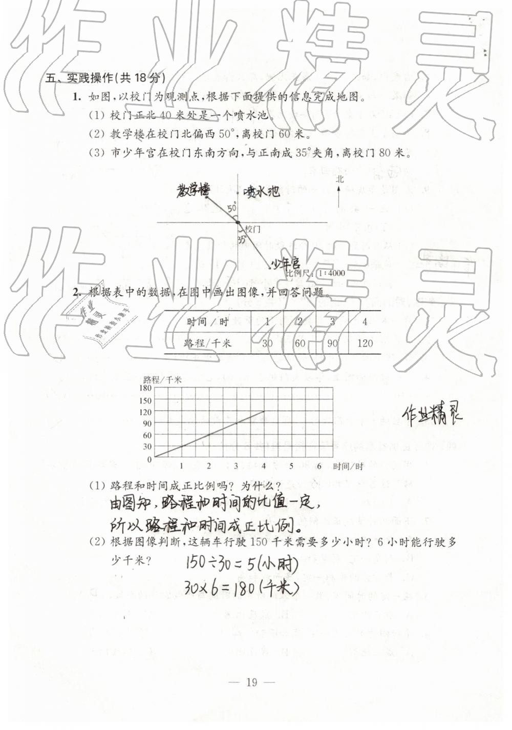 2019年強化拓展卷小學(xué)數(shù)學(xué)六年級下冊蘇教版提優(yōu)版 第19頁