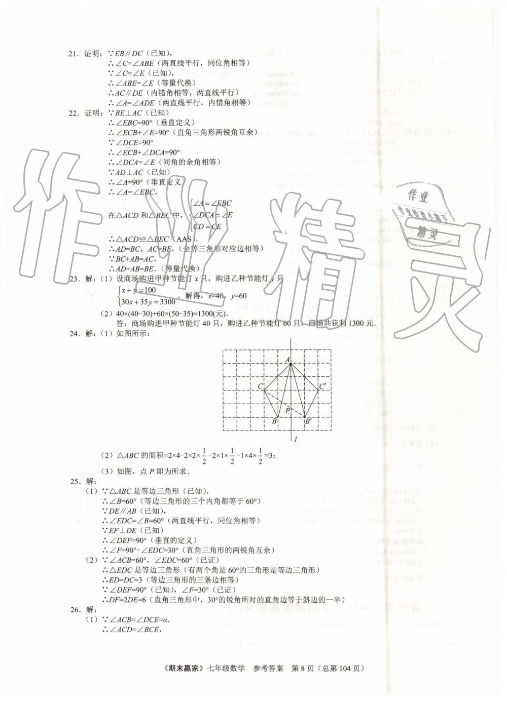 2019年期末贏家七年級數(shù)學下冊濟南地區(qū)專用 第8頁