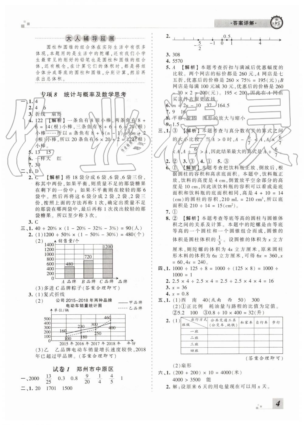 2019年王朝霞各地期末試卷精選六年級(jí)數(shù)學(xué)下冊(cè)人教版河南專(zhuān)版 第4頁(yè)