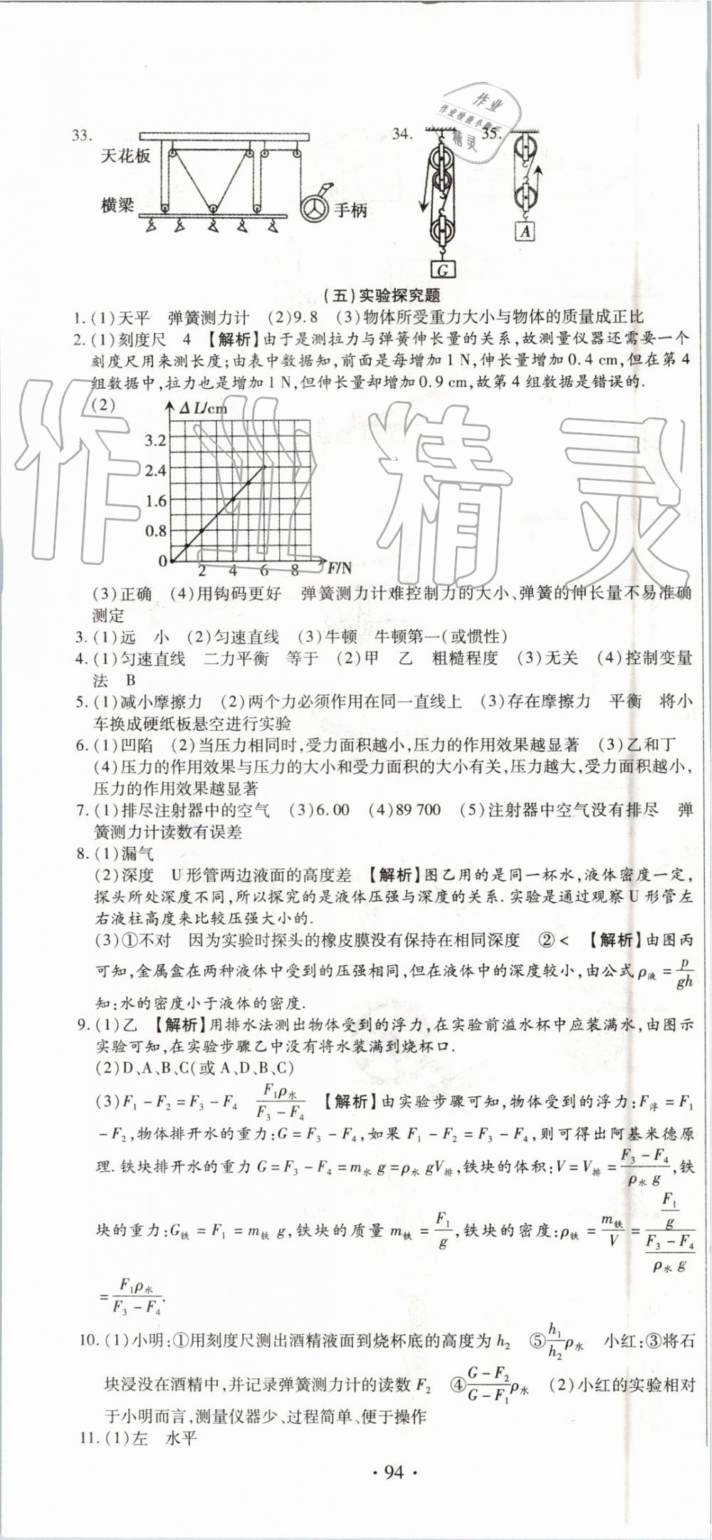 2019年全程測評試卷期末復習大沖刺八年級物理下冊 第4頁