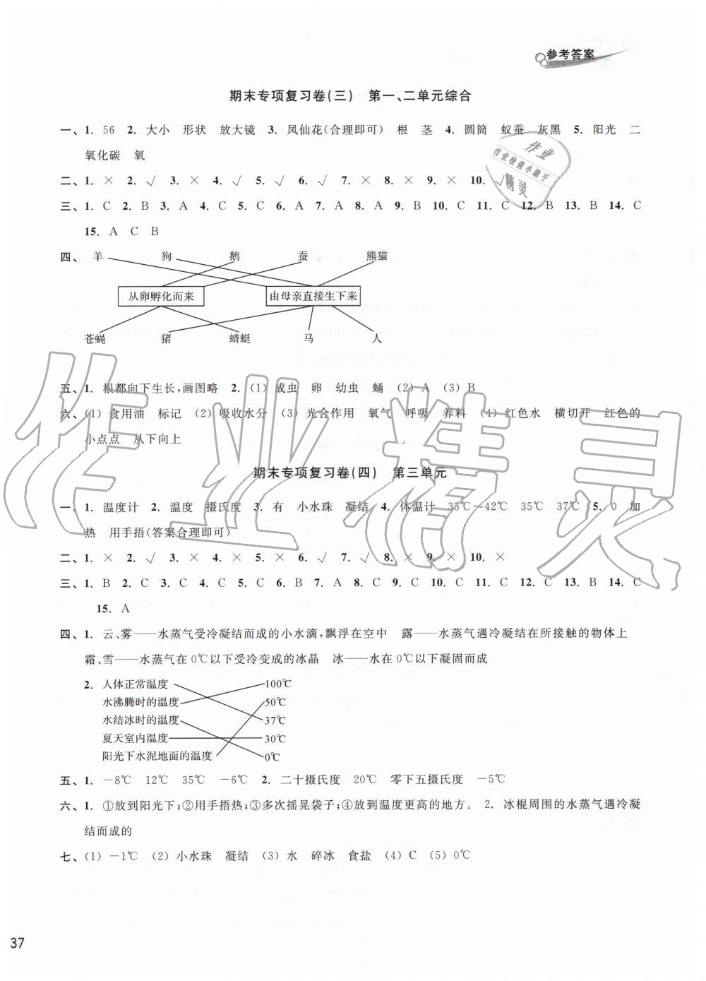 2019年各地期末名卷精选三年级科学下册教科版 第2页