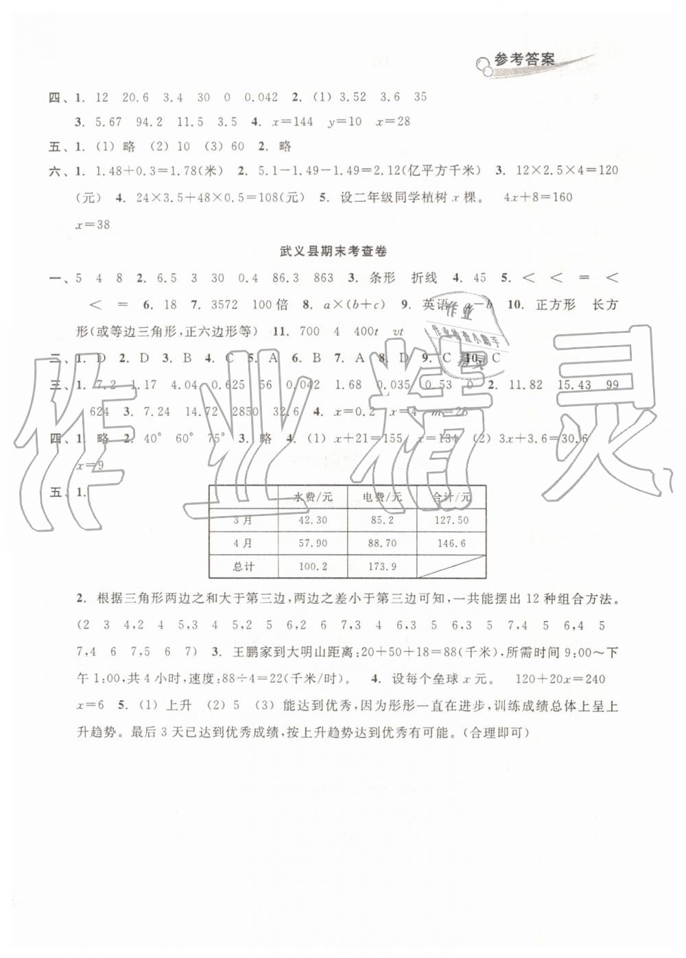 2019年各地期末名卷精選四年級數(shù)學下冊北師大版 第8頁