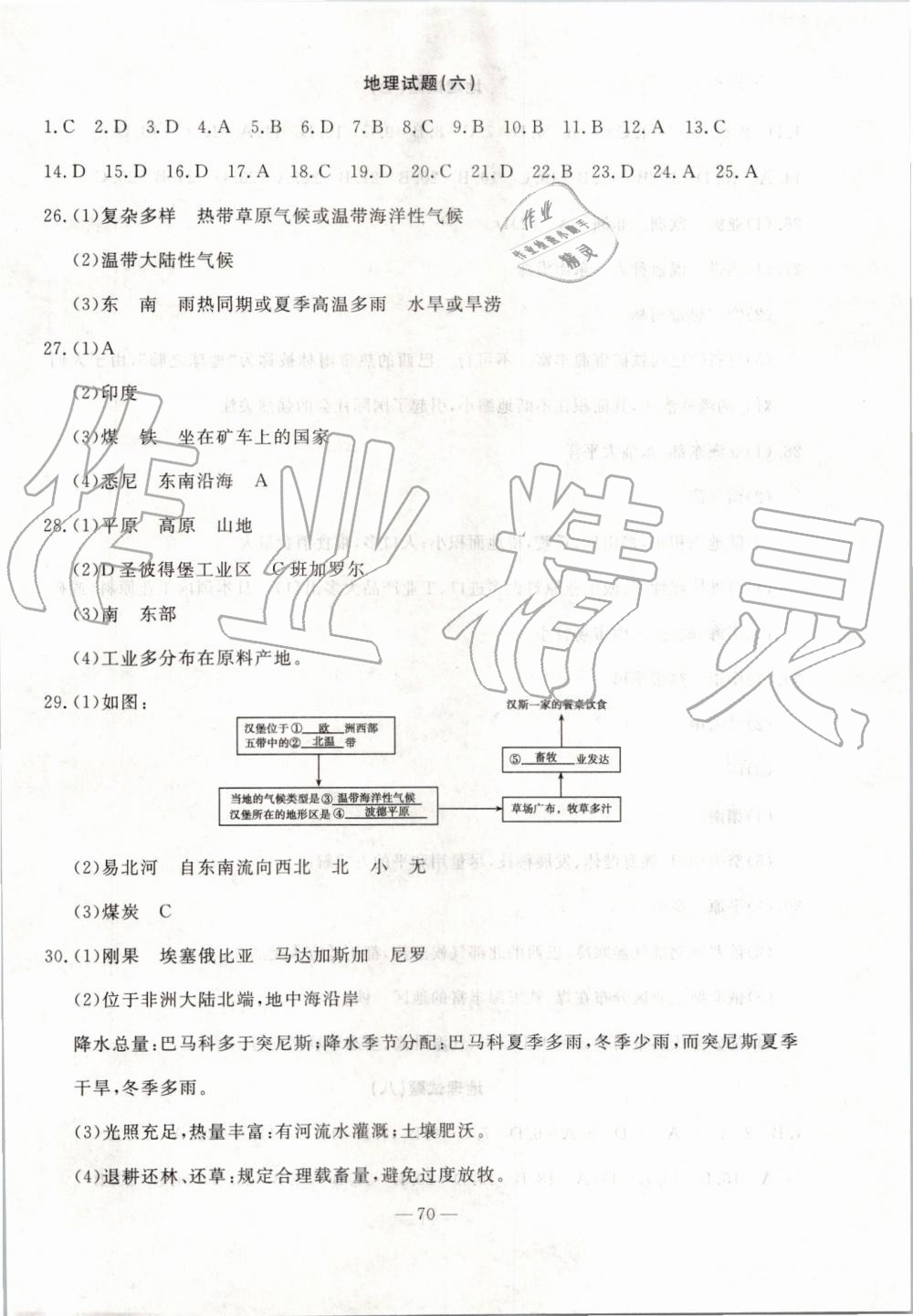 2019年創(chuàng)新思維期末快遞黃金8套七年級地理下冊人教版 第6頁