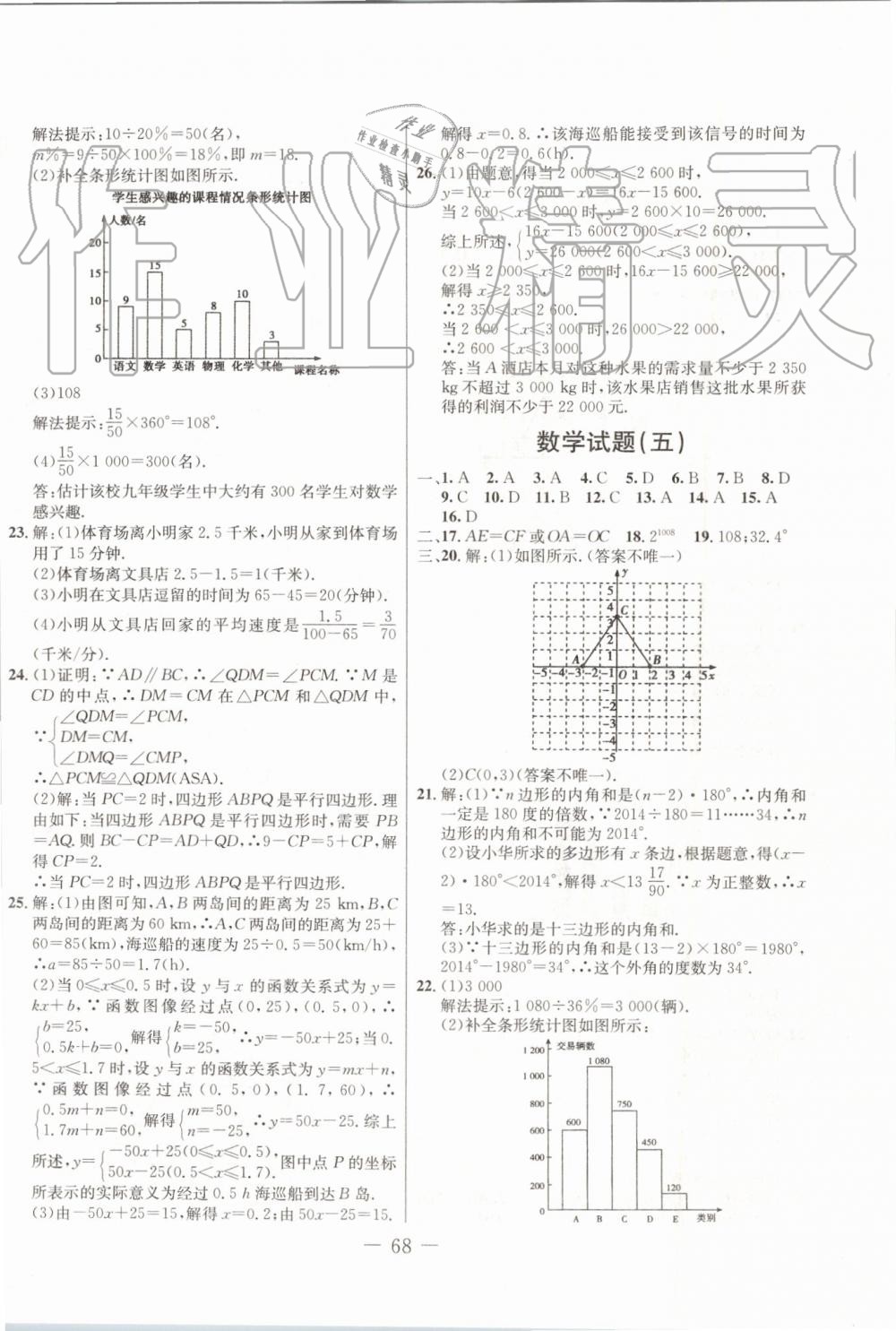 2019年创新思维期末快递黄金8套八年级数学下册冀教版 第4页