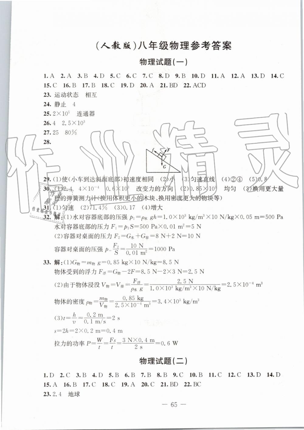 2019年創(chuàng)新思維期末快遞黃金8套八年級(jí)物理下冊(cè)人教版 第1頁(yè)