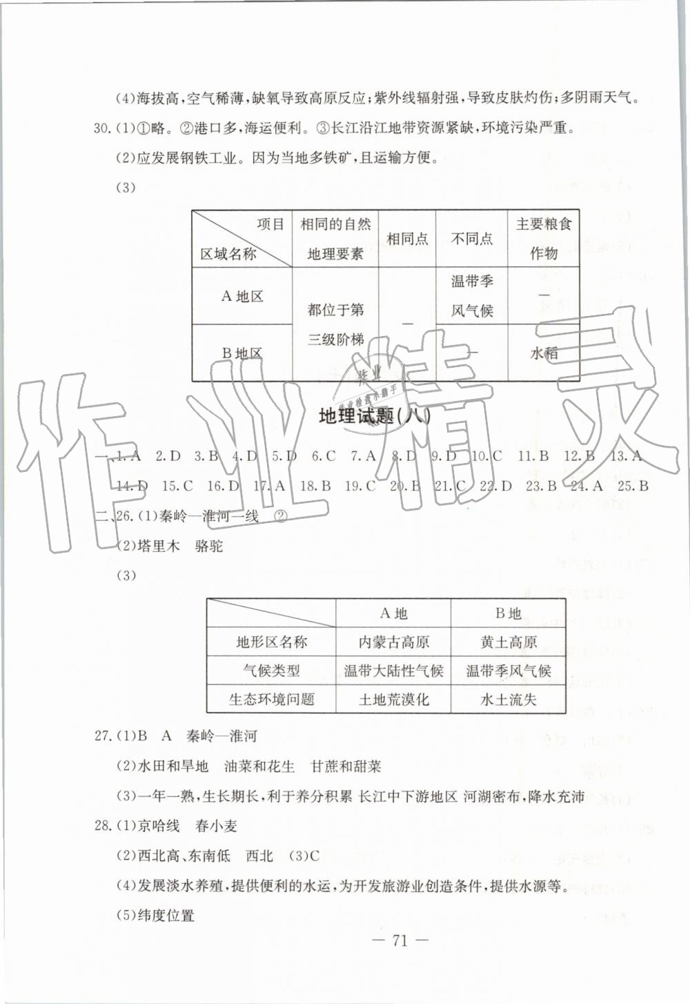 2019年創(chuàng)新思維期末快遞黃金8套八年級地理下冊人教版 第7頁