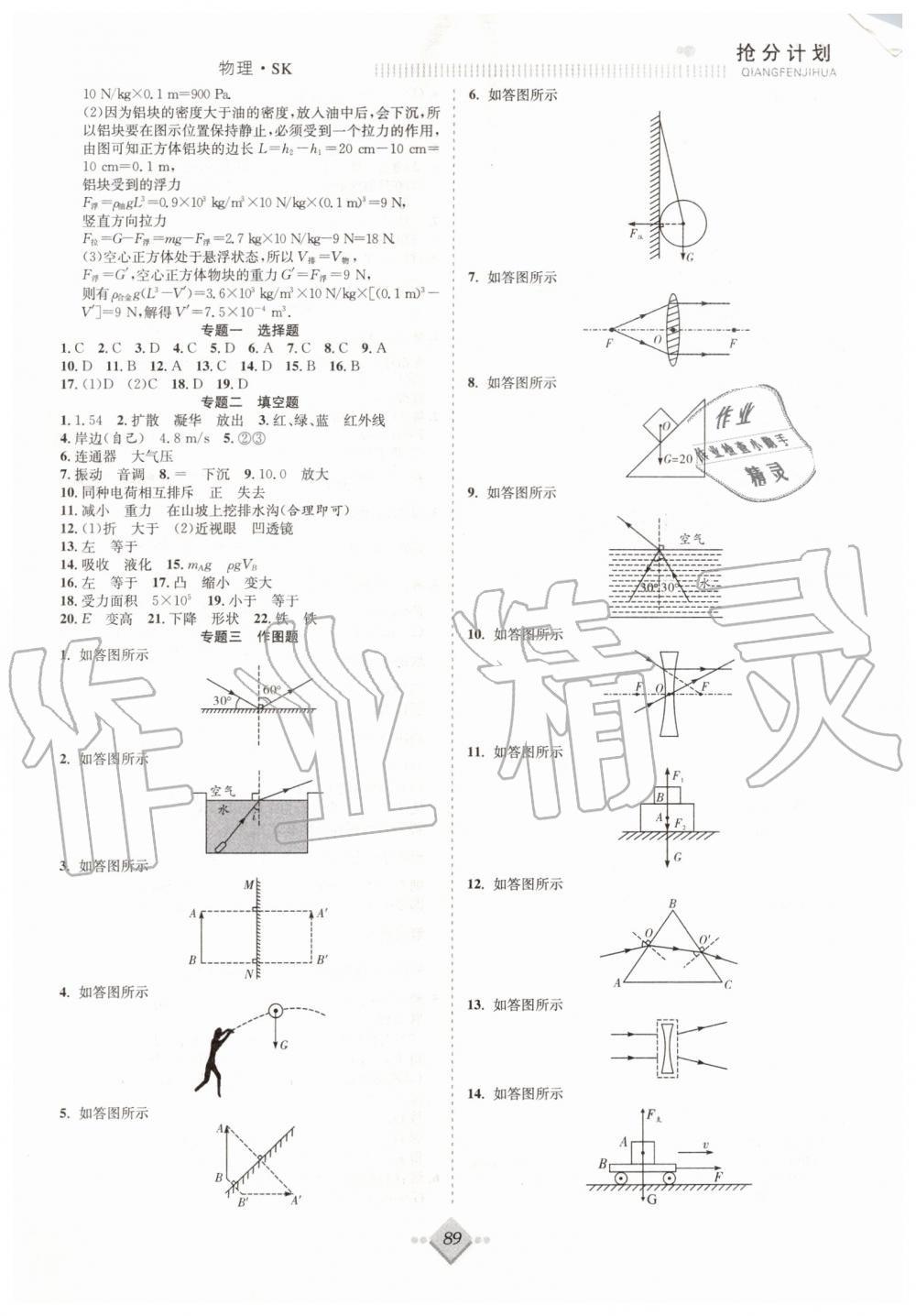 2019年贏在暑假搶分計劃八年級物理蘇科版合肥工業(yè)大學(xué)出版社 第5頁