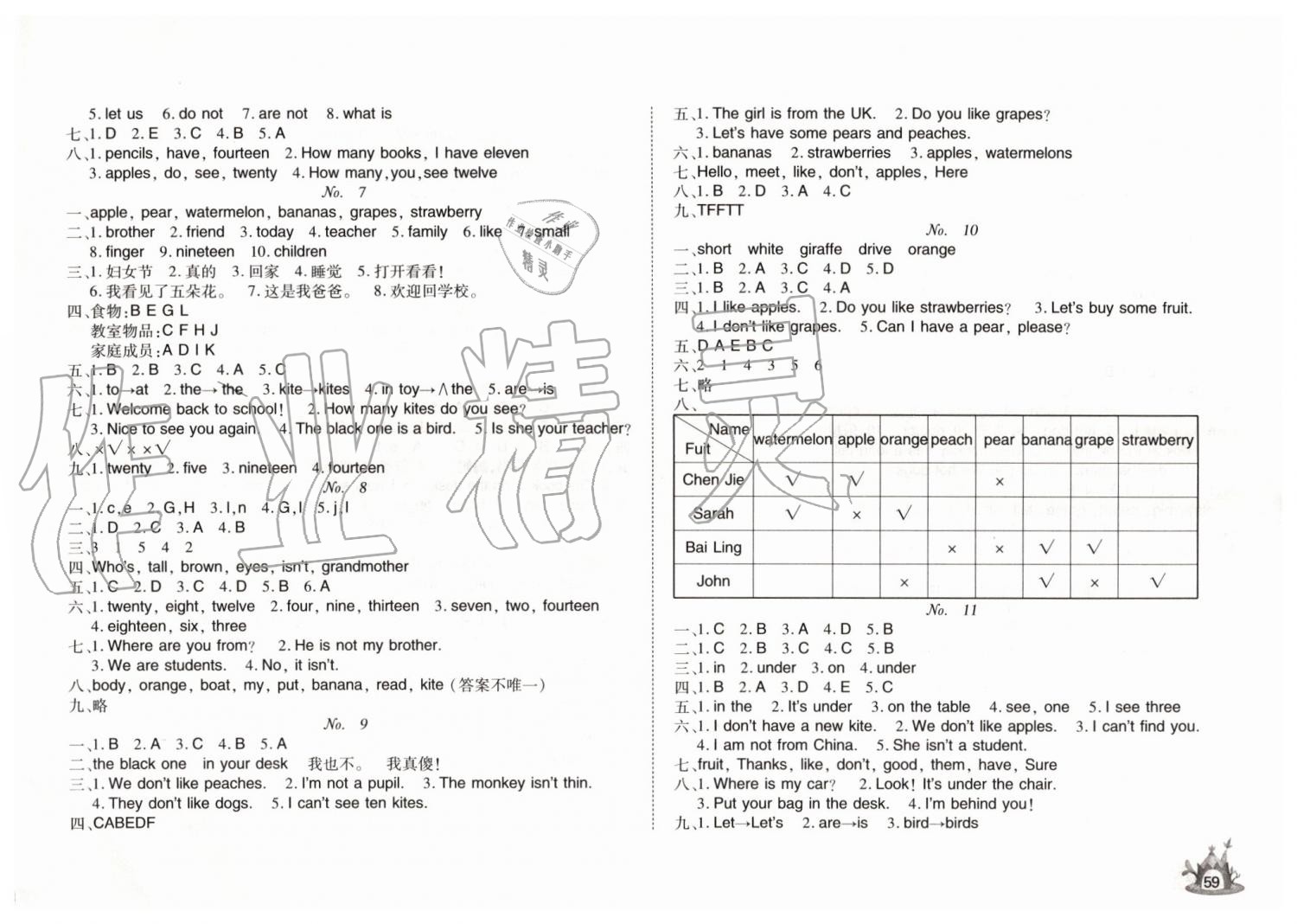 2019年Happy暑假作业快乐暑假三年级英语武汉大学出版社 第2页