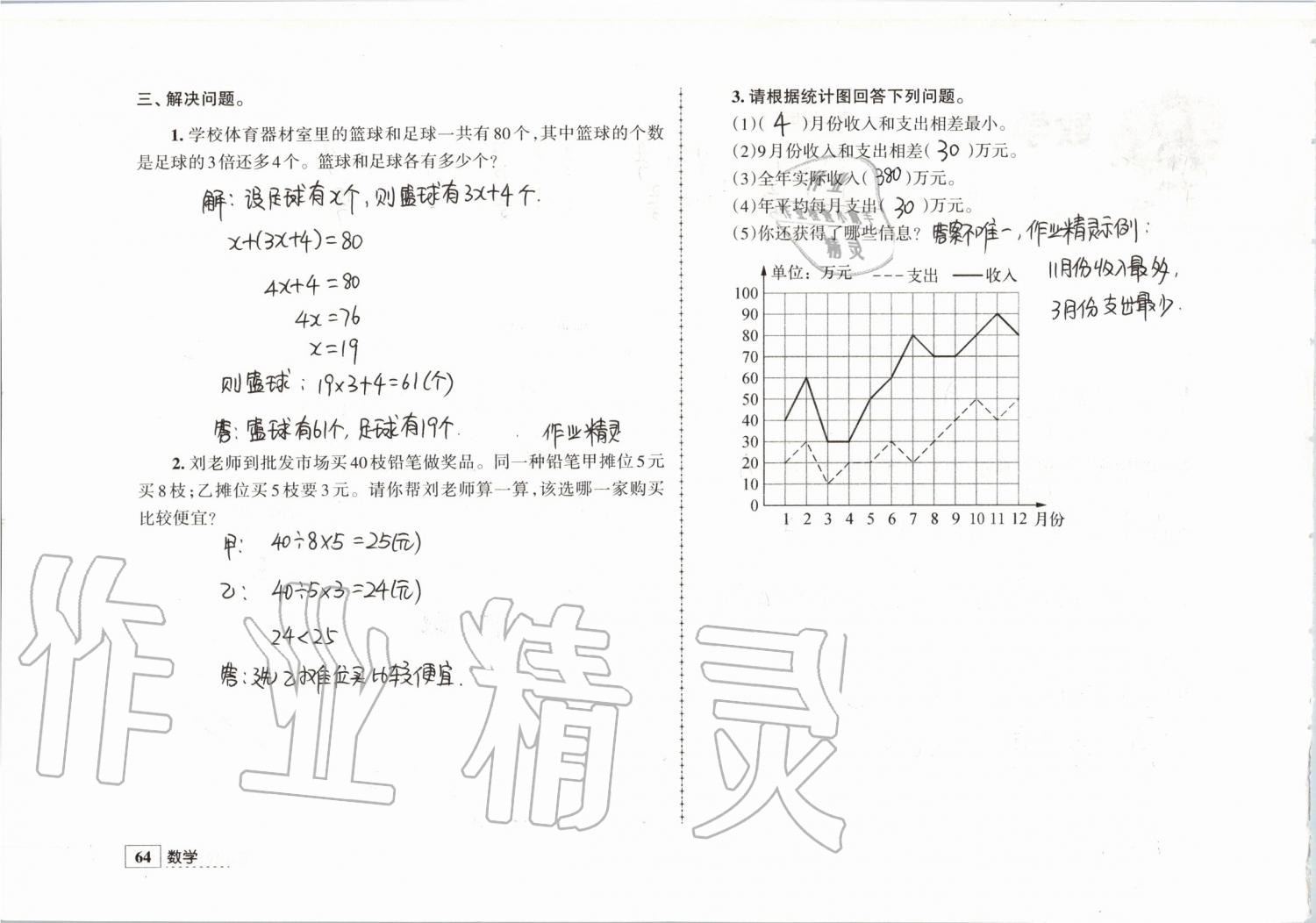 2019年學習與探究暑假學習五年級江蘇人民出版社 第41頁