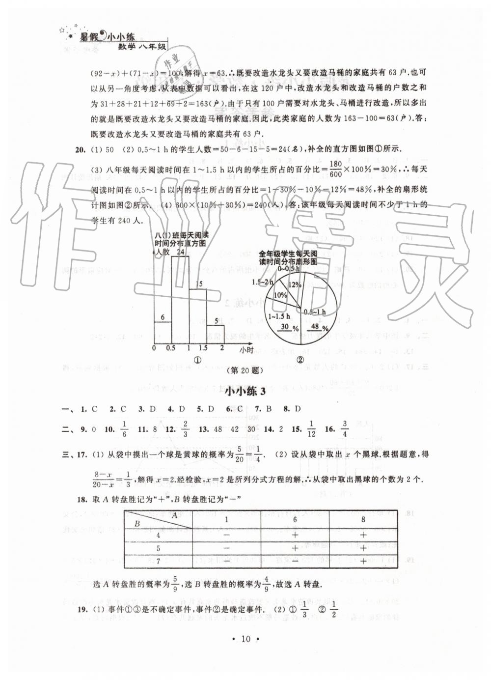 2019年暑假小小练八年级语文数学英语物理合订本 第10页