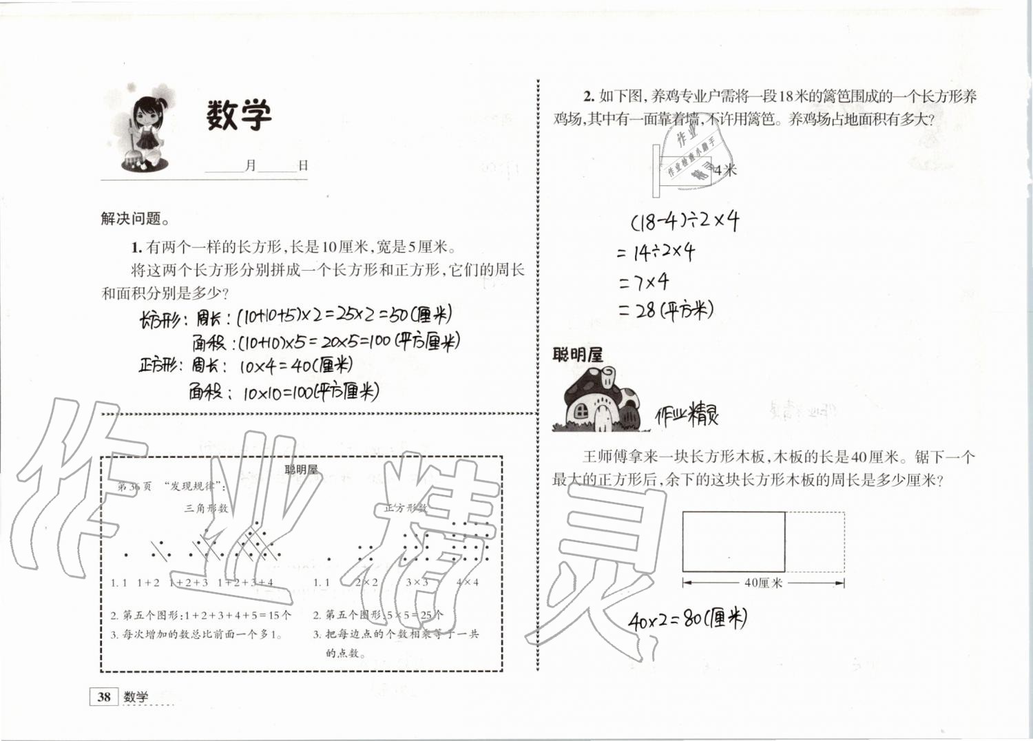 2019年學(xué)習(xí)與探究暑假學(xué)習(xí)三年級(jí)江蘇人民出版社 第38頁