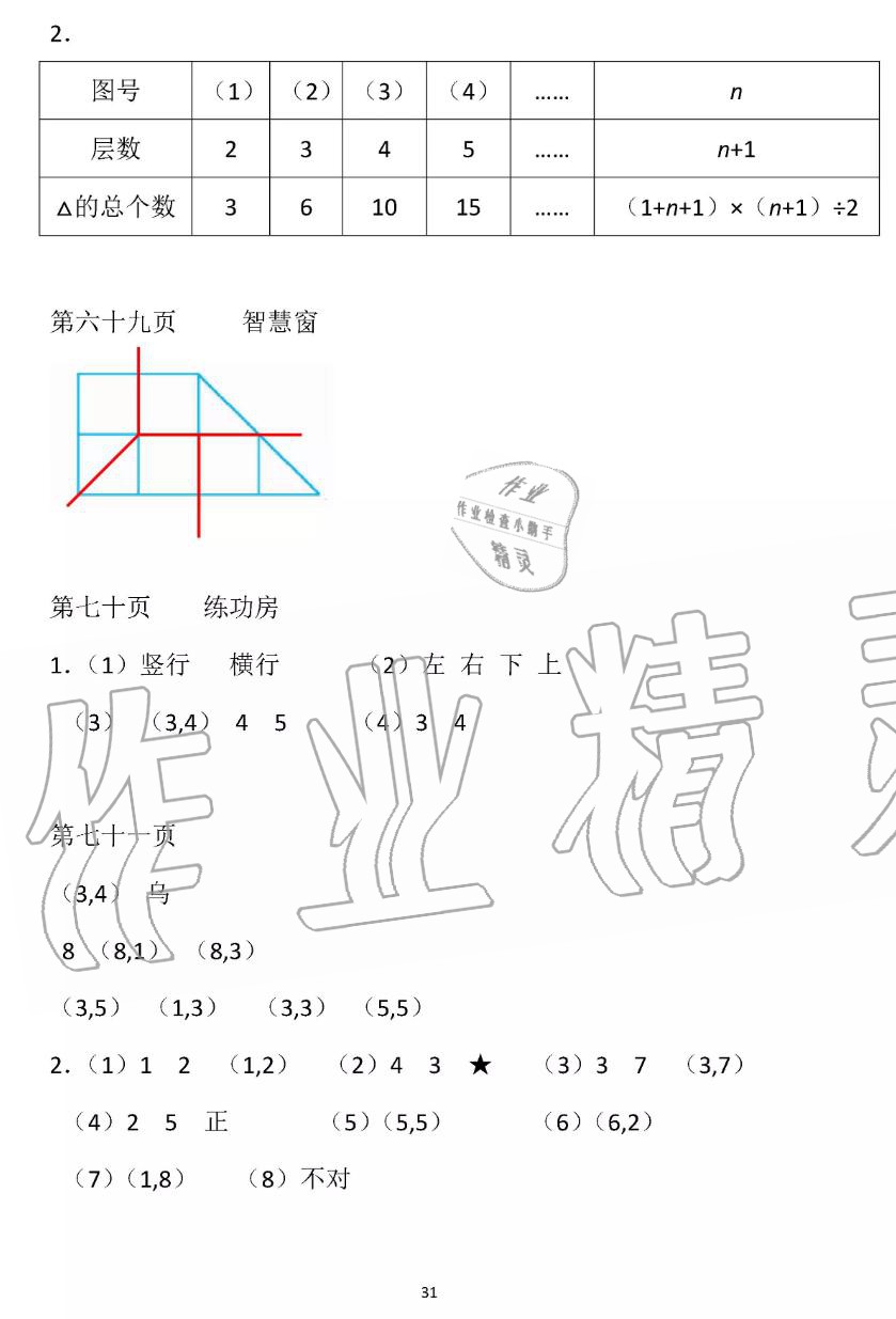 2019年暑假作业四年级数学苏教版安徽少年儿童出版社 第31页