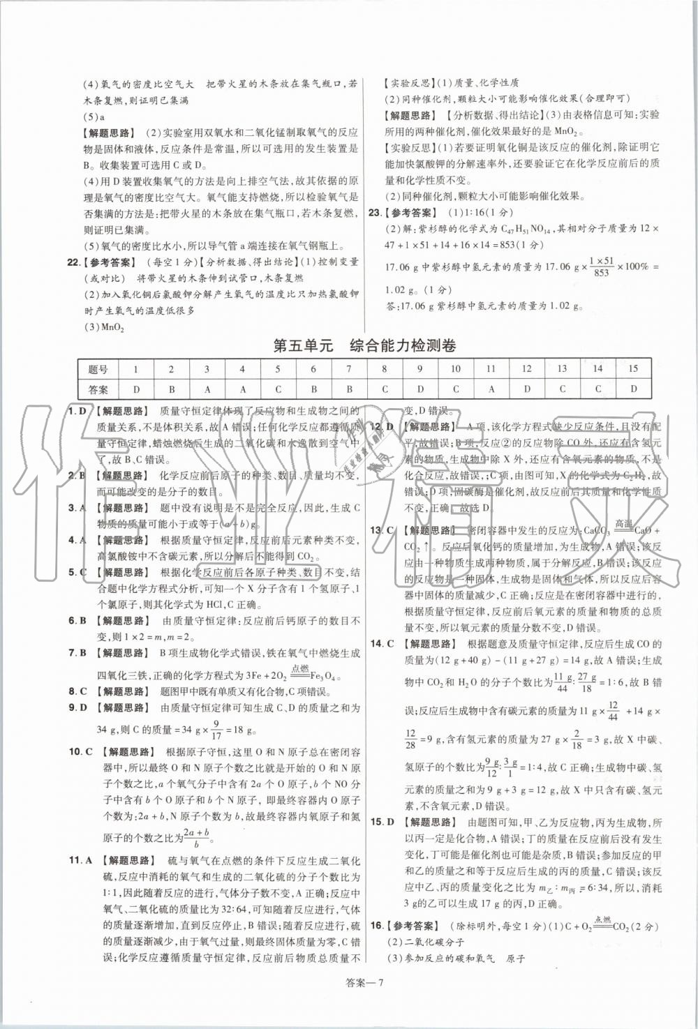 2019年一遍過初中化學(xué)九年級(jí)上冊(cè)人教版 第55頁