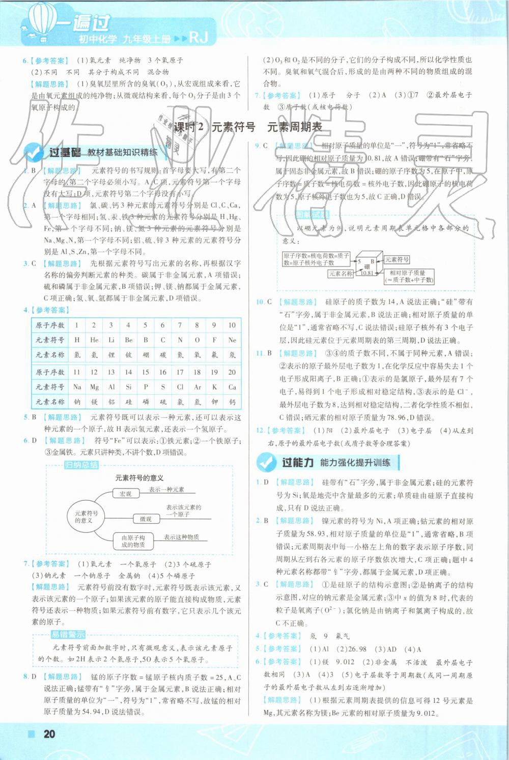 2019年一遍過初中化學九年級上冊人教版 第20頁