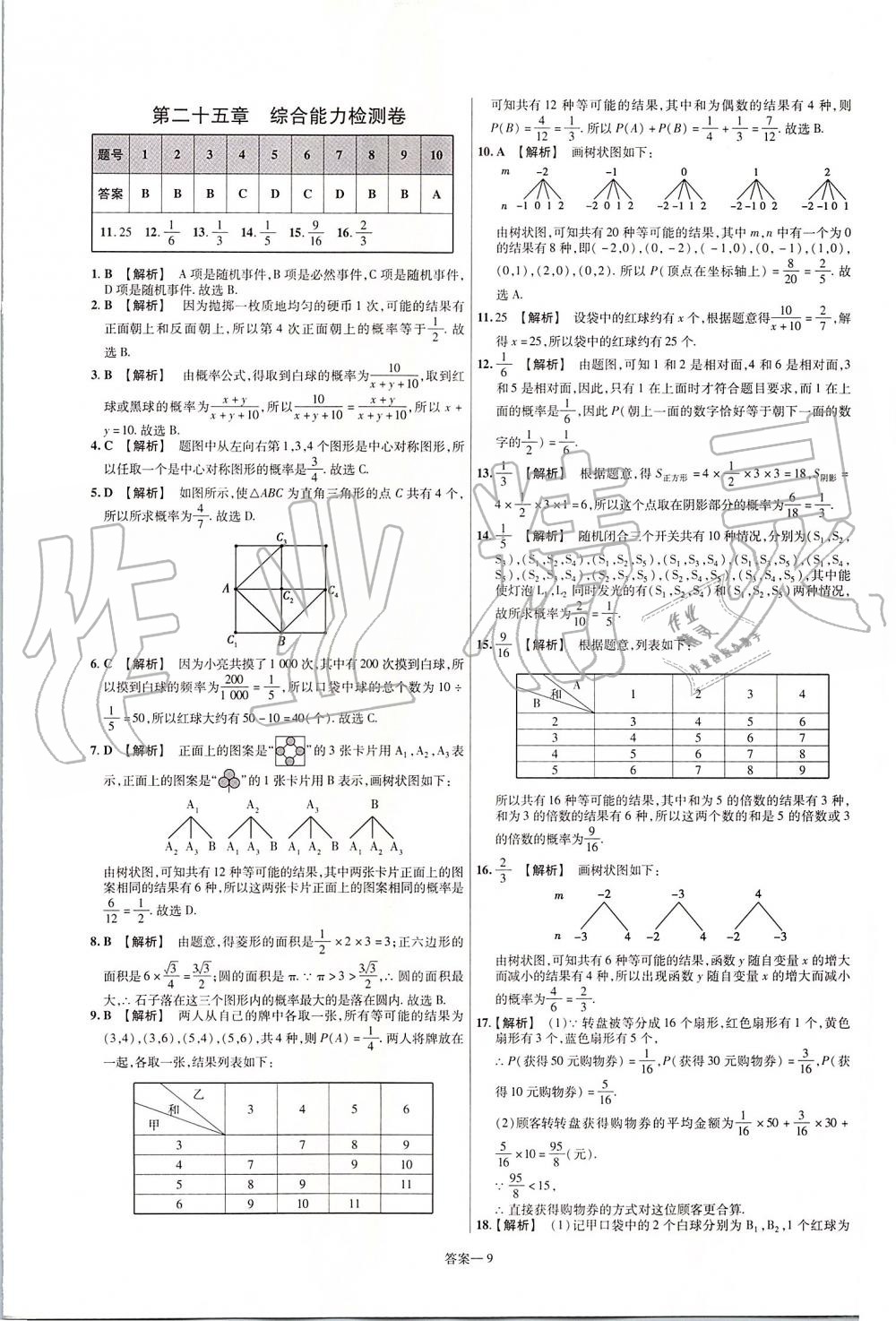 2019年一遍過初中數(shù)學(xué)九年級上冊人教版 第81頁