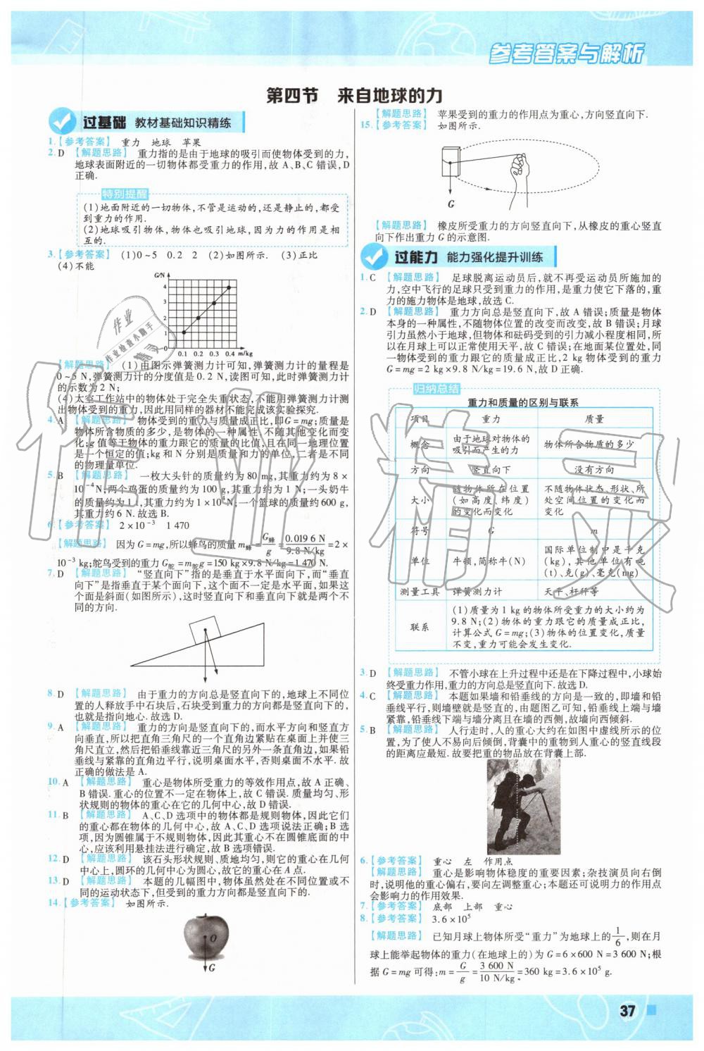 2019年一遍过初中物理八年级上册沪科版 第37页