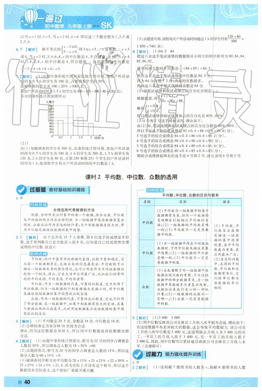 2019年一遍過初中數(shù)學(xué)九年級上冊蘇科版 第40頁