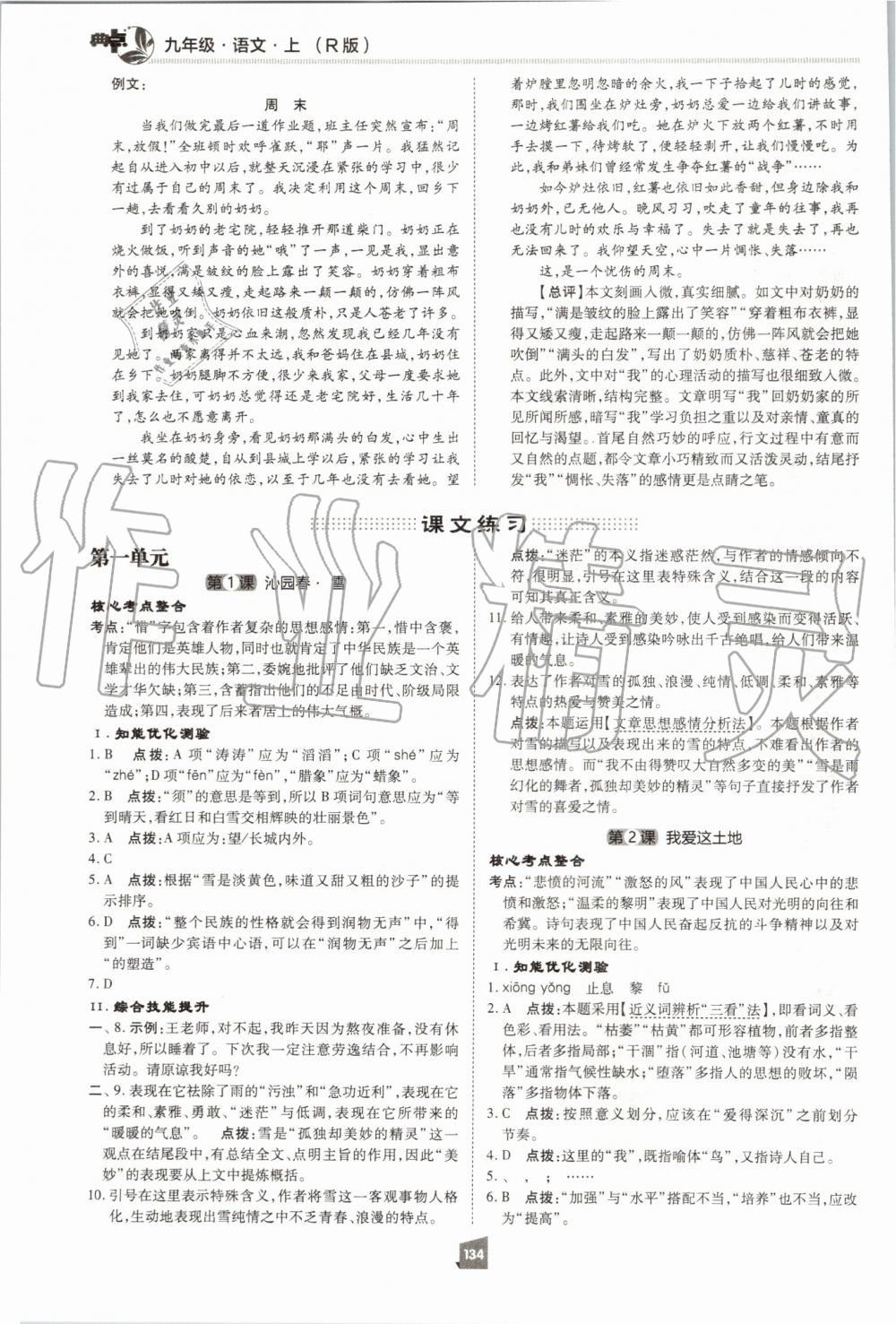 2019年綜合應(yīng)用創(chuàng)新題典中點(diǎn)九年級語文上冊人教版 第14頁