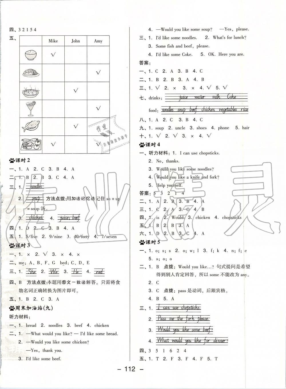 2019年綜合應(yīng)用創(chuàng)新題典中點(diǎn)四年級(jí)英語上冊(cè)人教PEP版 第12頁