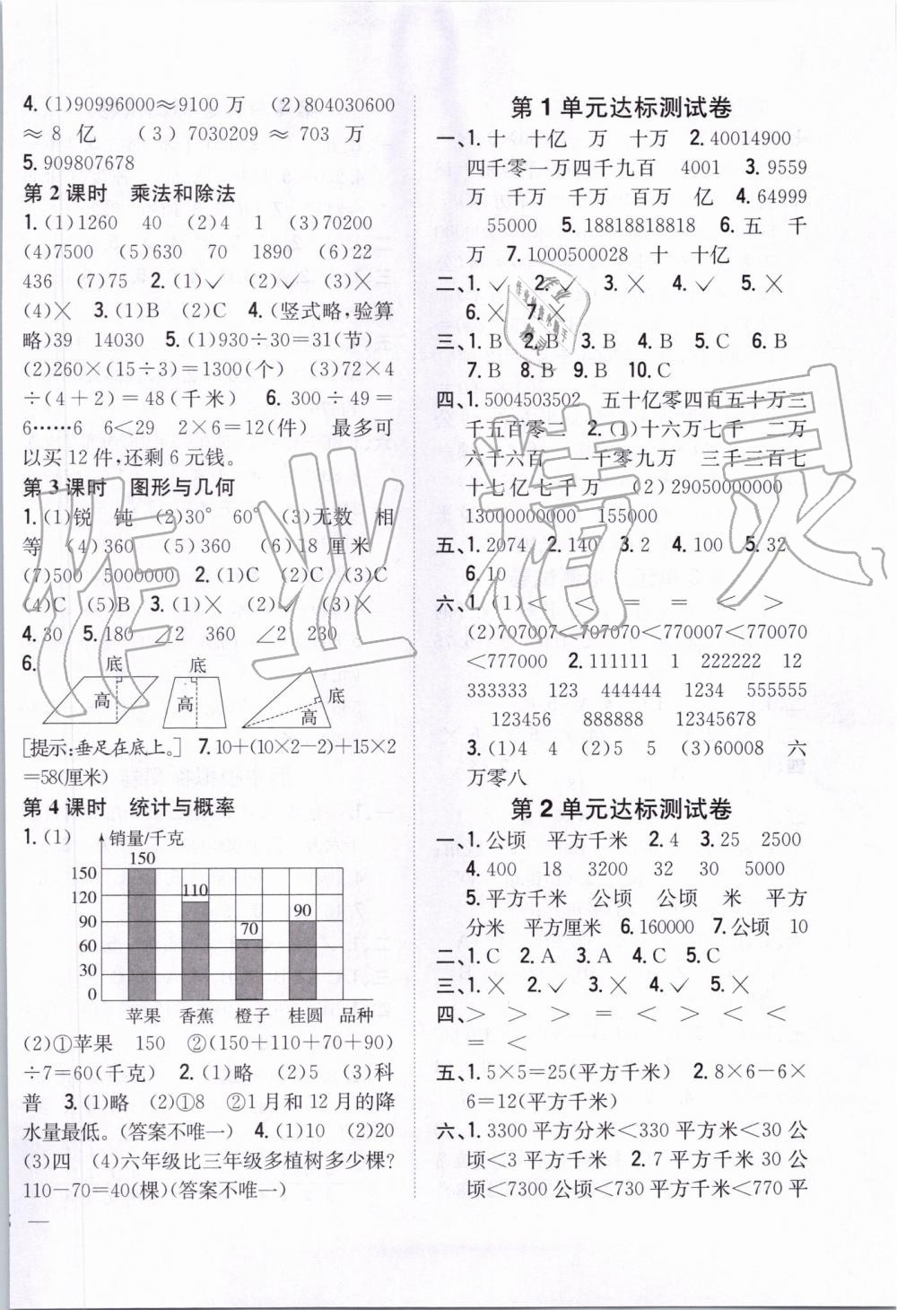 2019年全科王同步課時練習(xí)四年級數(shù)學(xué)上冊人教版河南專版 第10頁