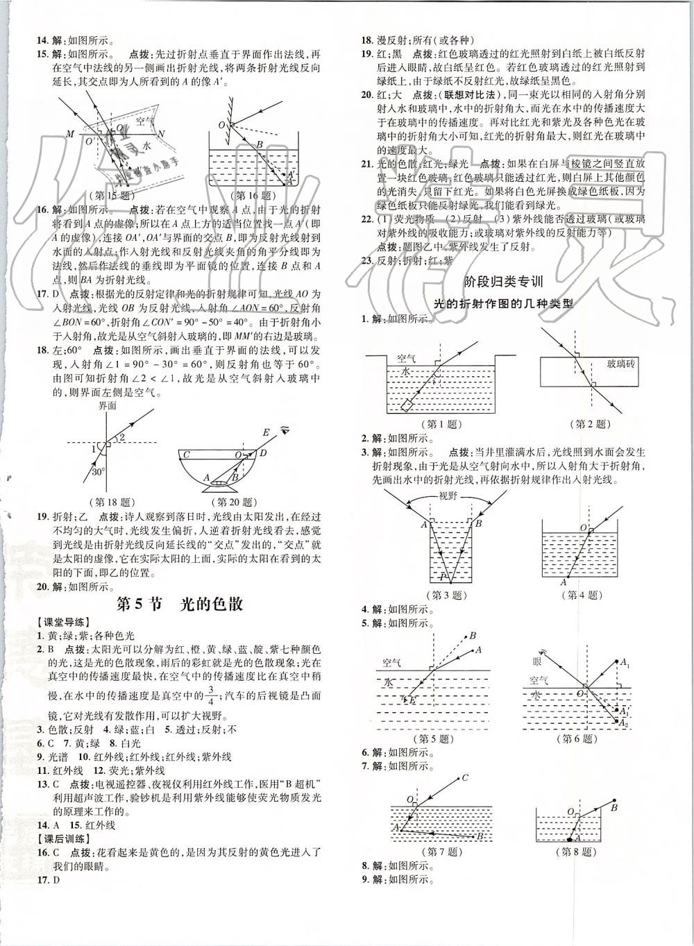 2019年點撥訓(xùn)練八年級物理上冊人教版 第11頁