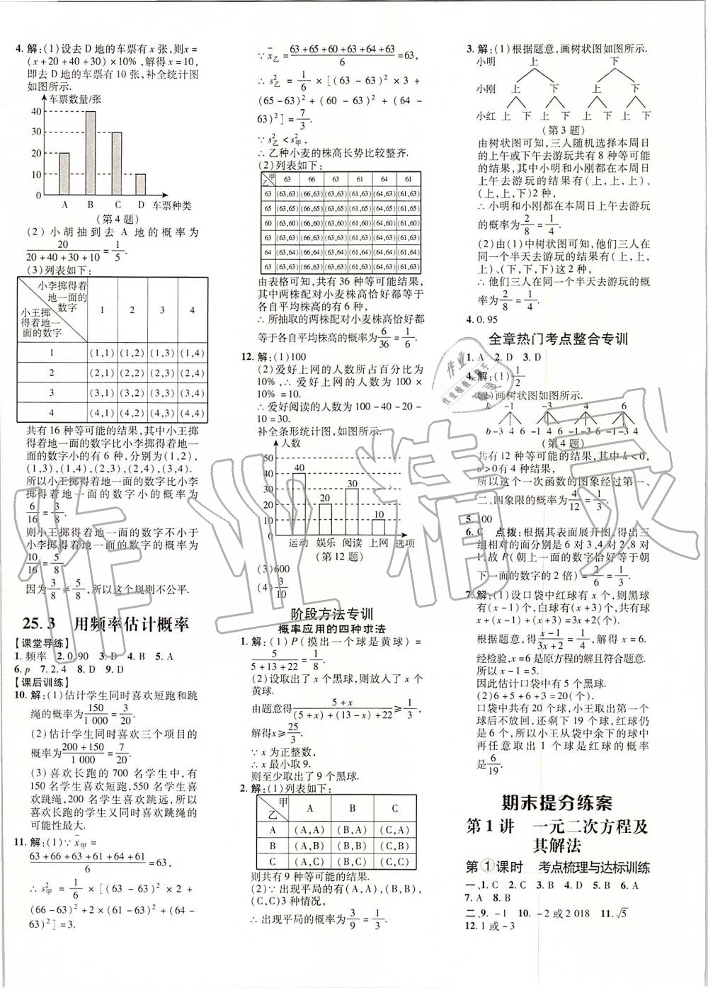 2019年點撥訓練九年級數(shù)學上冊人教版 第32頁