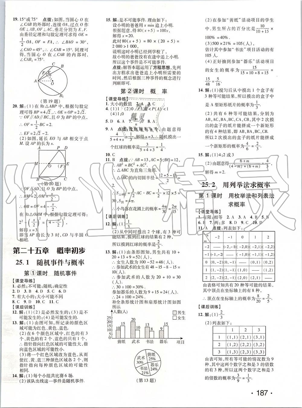 2019年點撥訓練九年級數學上冊人教版 第30頁