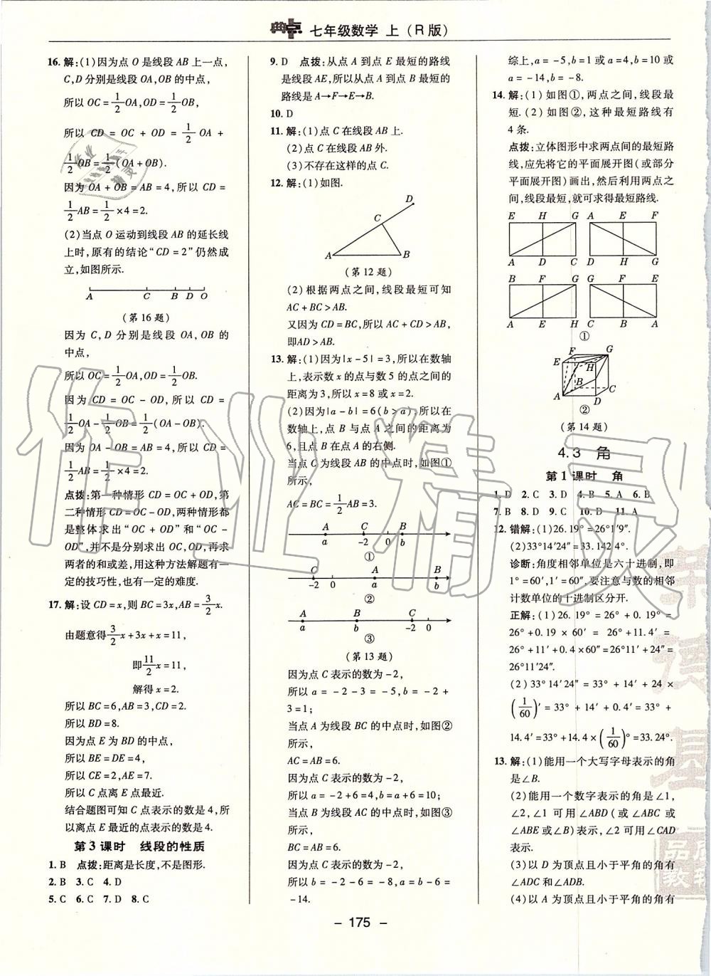 2019年综合应用创新题典中点七年级数学上册人教版 第31页